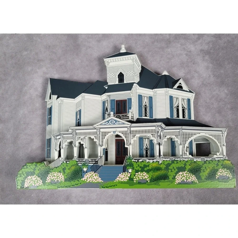 Vintage Sheila's Collectibles Hunter House Madison GA Cottagecore Plaque
